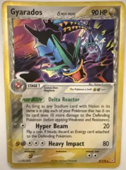 Pokemon Gyarados EX 8/110 Holon Phantoms Holo Rare Delta Species 90 HP Eng 2006 - Image 1
