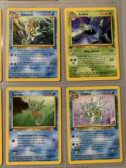 Pokemon TCG 1st Edition Fossil Set Non Holo Binder Page Lot - WOTC VTG 1999 - Image 4