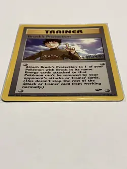 Pokemon TCG Brock’s Protection Gym Challenge Rare Trainer 101/132 - Image 3