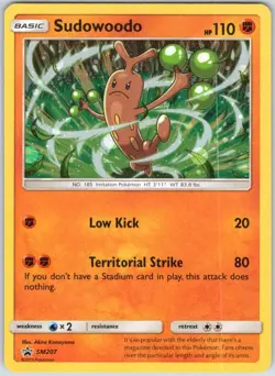 Sudowoodo - SM207 Holo Promo Sun & Moon Promo Pokemon NM - Image 1