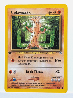 Sudowoodo 77/111 1st Edition Neo Genesis Pokemon WOTC TCG Vintage - NM - Image 1