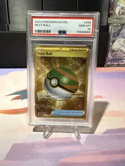 Nestball Pokemon 255 2023 Scarlet & Violet PSA 10 - Image 1