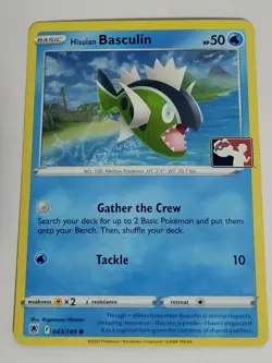 Hasuian Basculin Prize Pack Series 3 Cosmos Holo Play! Pokemon Stamped Promo 043 - Image 1