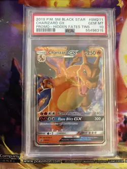 2019 Pokemon SM Black Star Promo Card SM211 Charizard GX Psa 10 - Image 1