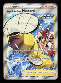 Rapid Strike Style Mustard TG27/TG30 Brilliant Stars Pokemon Card - Image 1