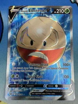 Hisuian Electrode V 172/196 Lost Origin Ultra Rare Full Art Pokemon Card - Image 1