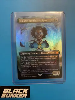 MTG FOIL Zimone, Paradox Sculptor Borderless - Foundations #351 - Image 1