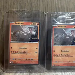 Lot Of 3 Reshiram 017/094 Phantasmal Flames Sealed BARNES & NOBLE Promo Pokemon - Image 2