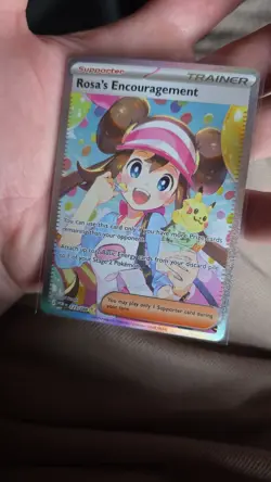 Pokemon TCG Rosa's Encouragement SAR 123/088 Perfect Order - Mint, Pack Fresh - Image 1