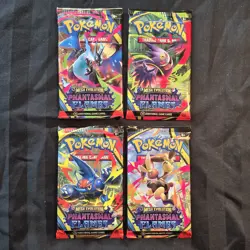 Pokemon Phantasmal Flames - 4x Booster Packs Art Set - Factory Sealed - Image 1