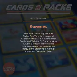 Carte Pokemon Espeon ex 211/187 Japanese Terastal Fest ex PSA 10 GEM MINT 🔥 - Image 4