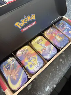 Pokemon TCG Kanto Power Mini Tins 5-Pack Bundle - New - Sealed Tins - Image 1