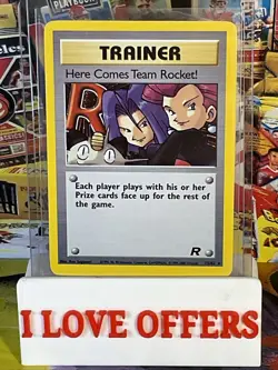 2000 POKEMON ROCKET HERE COMES TEAM CARD #15 HOLO FOIL HOLOGRAM RARE CSTORE - Image 1