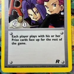 2000 POKEMON ROCKET HERE COMES TEAM CARD #15 HOLO FOIL HOLOGRAM RARE CSTORE - Image 5