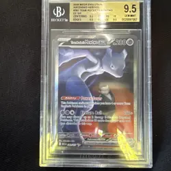 2026 POKEMON ASC SPECIAL ILLUSTRATION RARE #281 TEAM ROCKET'S MEWTWO EX PSA 9.5 - Image 1