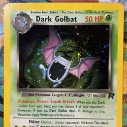 POKEMON TEAM ROCKET DARK GOLBAT CARD #7 HOLO FOIL HOLOGRAM RARE C STORE MORE #1 - Image 4