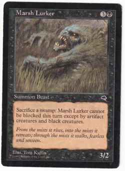 Marsh Lurker Tempest #144 Magic The Gathering 1997 MTG Single - Image 1