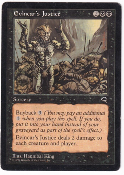 Evincar's Justice Tempest #134 Magic The Gathering 1997 MTG Single - Image 1