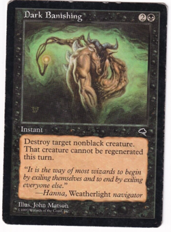 Dark Banishing Tempest #117 Magic The Gathering 1997 MTG Single - Image 1