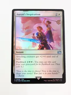 AURON'S INSPIRATION Final Fantasy FOIL FIN NM MTG - Image 1
