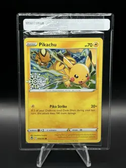 Pokemon Pikachu Cosmos Holo Snowflake Stamped Promo 049/195 Factory Sealed TCG - Image 1