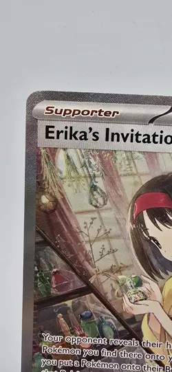 Pokemon TCG Scarlet & Violet Trainer Supporter Erika's Invitation 203/165 Sku2 - Image 2
