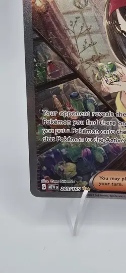 Pokemon TCG Scarlet & Violet Trainer Supporter Erika's Invitation 203/165 Sku2 - Image 5