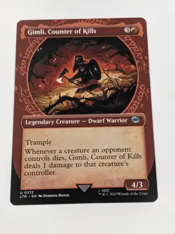 Gimli, Counter of Kills NM Showcase - LTR 0312 - MTG Magic - Image 1