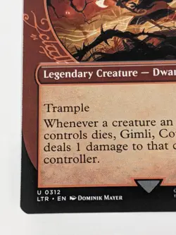 Gimli, Counter of Kills NM Showcase - LTR 0312 - MTG Magic - Image 4
