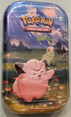 POKEMON MEGA EVOLUTION ASCENDED HEROES CLEFAIRY MINI TIN with 2 Booster Packs - Image 1