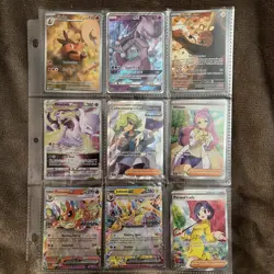 Pokemon 9 Card Full Art, Illustration Rare Lot- Awesome Condition As Shown - Image 1
