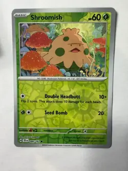 Shroomish SV05: Temporal Forces 006/162 NM English Pokemon Card - Image 1