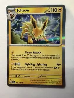 Jolteon Rare SV: Prismatic Evolutions 029/131 NM English Pokemon Card - Image 1