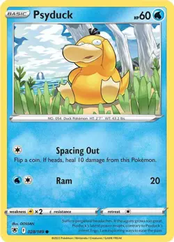 Psyduck SWSH10: Astral Radiance 028/189 NM English Pokemon Card - Image 1