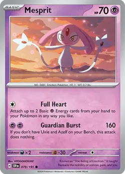 Mesprit - SV08: Surging Sparks 079/191 NM English Pokemon Card - Image 1