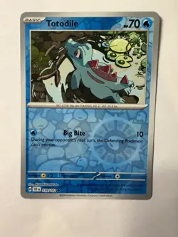 Totodile SV05: Temporal Forces 039/162 NM English Pokemon Card - Image 1