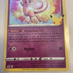 Pokemon- Mew 011/025 Celebrations Holo card - bagged - UK - Image 5