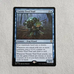 MTG [Twenty-Toed Toad] 0016 Rare Non Foil Bloomburrow Commander NM/Unplayed - Image 1
