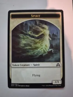 Spirit Token 3 MTG NM Shadows over Innistrad - Image 1