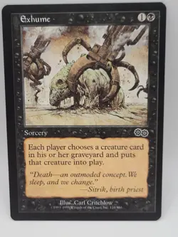 Exhume Urza’s Saga Reanimator Staple Sorcery LP MTG - Image 1