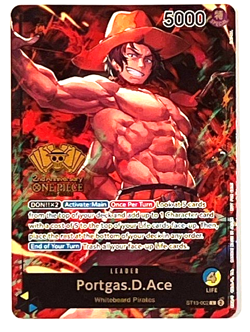 Portgas D Ace ST13-002 2nd Anniversary Tournament Promo 🔥 One Piece TCG NM - Image 1