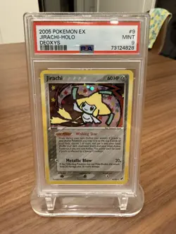 Jirachi 9/107 EX Deoxys Holo PSA 9 Mint Pokemon Card - Image 1