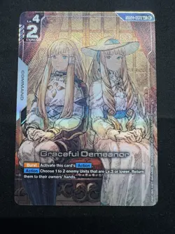 GUNDAM Card Game Phantom Aria GD04-117 R+ Graceful Demeanor Alt Art 🔥 English - Image 1