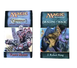 Rare MAGIC THE GATHERING Odyssey 1: By Vince Moore & The Dragons Of Magic Books - Image 1