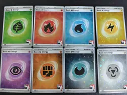 Pokemon TCG - Full Energy Set SVE 009-016 Play Stamped Prize Pack Series 7 Holo - Image 1