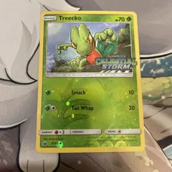 Treecko 8/168 - Celestial Storm Stamped Cosmos Reverse Holo - Pokemon 2018 - LP - Image 3
