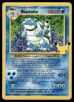 BLASTOISE - 2/102 Classic Collection Celebrations: Classic Collection Pokemon NM - Image 1