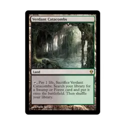WOTC MtG Zendikar Verdant Catacombs (R) EX - Image 1