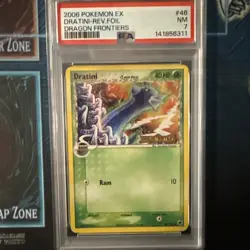 2006 POKEMON EX DRAGON FRONTIERS #46 DRATINI-REVERSE FOIL PSA 7 Near Mint - Image 1