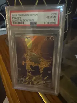 PHANPY - 2024 POKEMON SSP EN-SURGING SPARKS 205 - PSA 10 💎 - Image 2